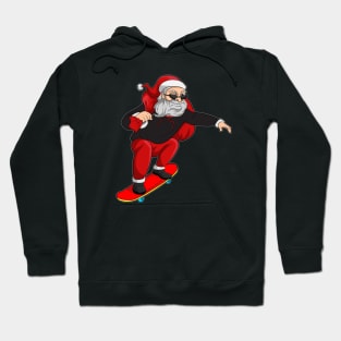 Urban Santa Skateboarding Christmas Hoodie